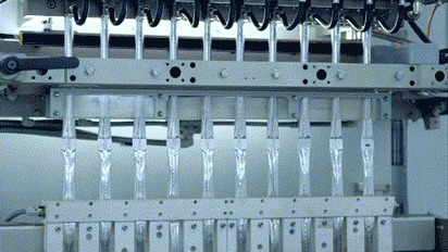 stick pacing machine in operation