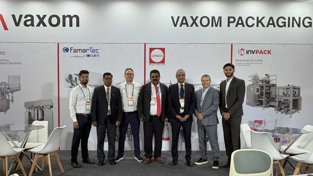 vaxom team at pharma pro and pack 2025 hyderabad