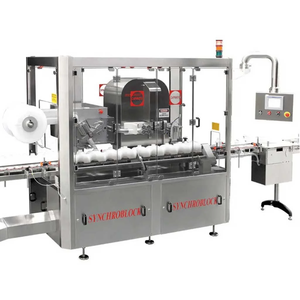 Synchroblock cotton inserting machine